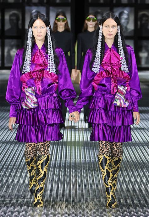 défilé gucci 2023|Gucci runway dresses.